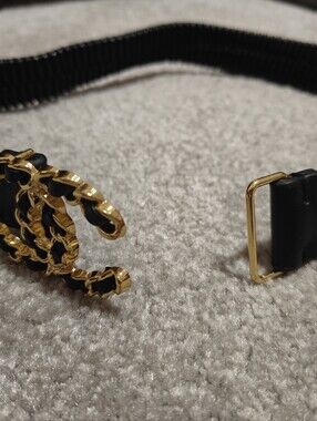 Black and Gold Chain Link Belt